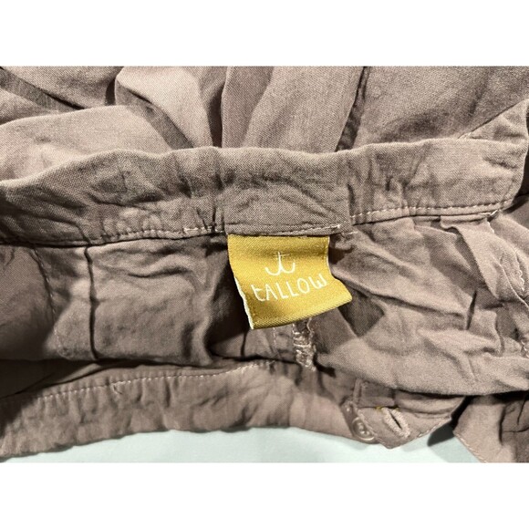 Tallow Womens Rayon Brown Lightweight Cutout Mini 2.5" Casual Shorts Sz 8 - Picture 8 of 11